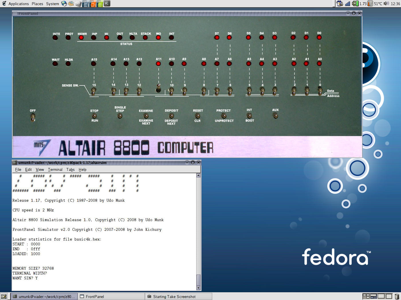 Altair 8800 running 4K BASIC