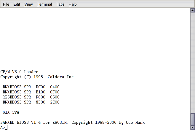 Booting CP/M 3