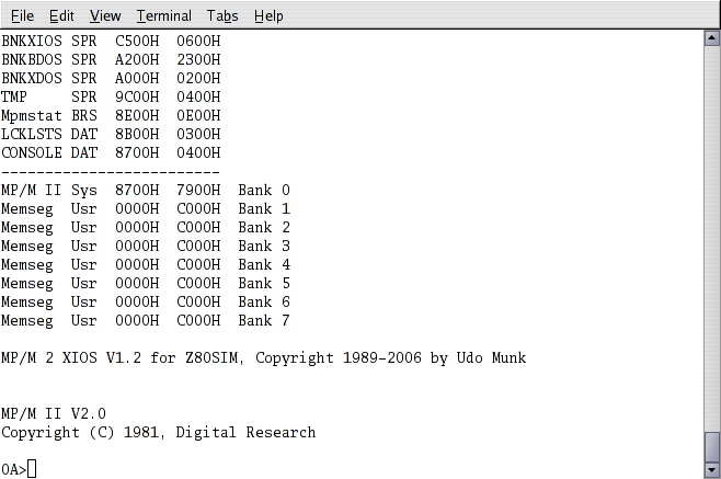 Booting MP/M 2