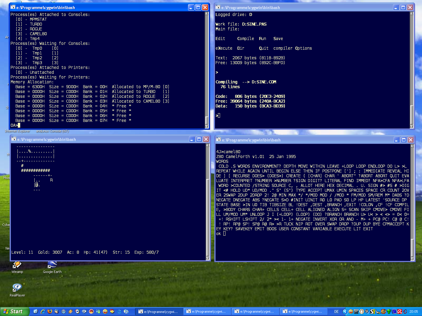 MP/M 2 server on Windows XP